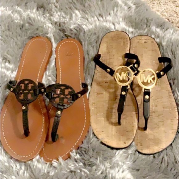 orange designer sandals